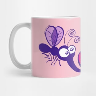 Adorable couple of mosquitoes falling in love Mug